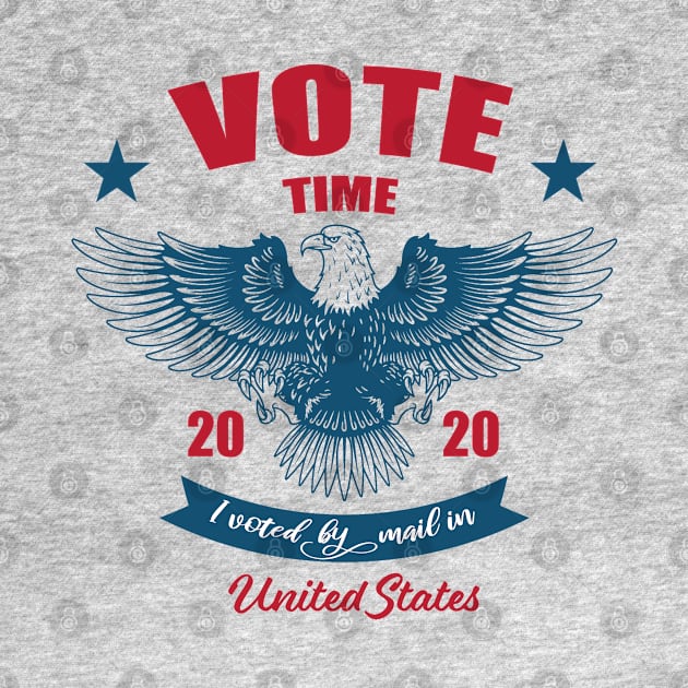 I Voted By Mail USA 2020 Elections Republican Vs Democrat Eagle by BijStore